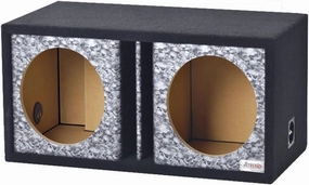 Atrend GFX Series 10DVR-Reaper Black Skulls Pattern Dual Vented Divided Chamber 10" Subwoofer Enclosure