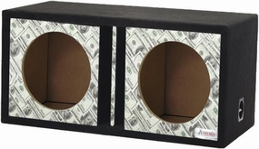 Atrend GFX Series Dual Vented Divided Chamber 10" Subwoofer Enclosure (Bankroll)