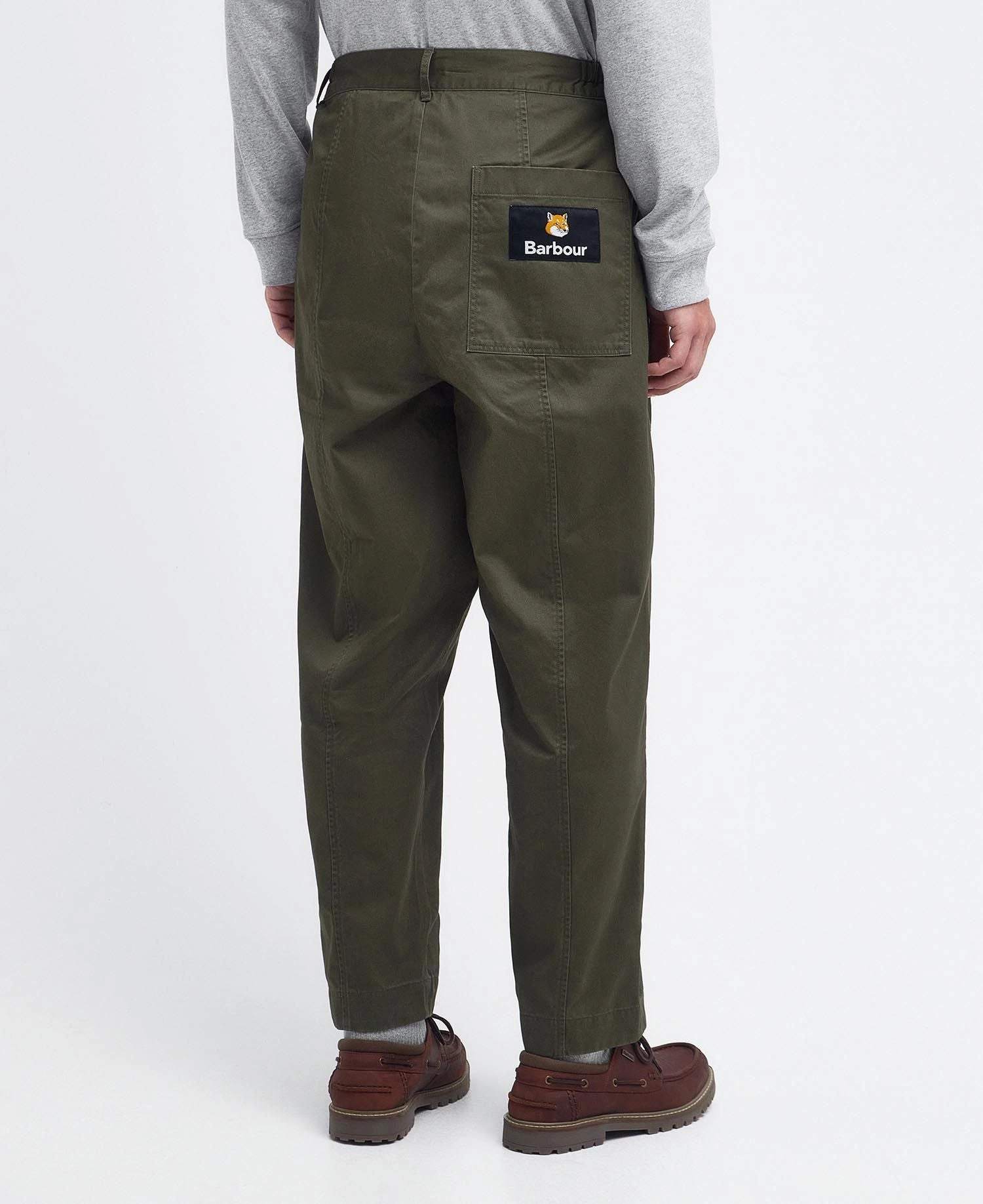 Barbour x Maison Kitsuné Cargo Trousers Uniform Green