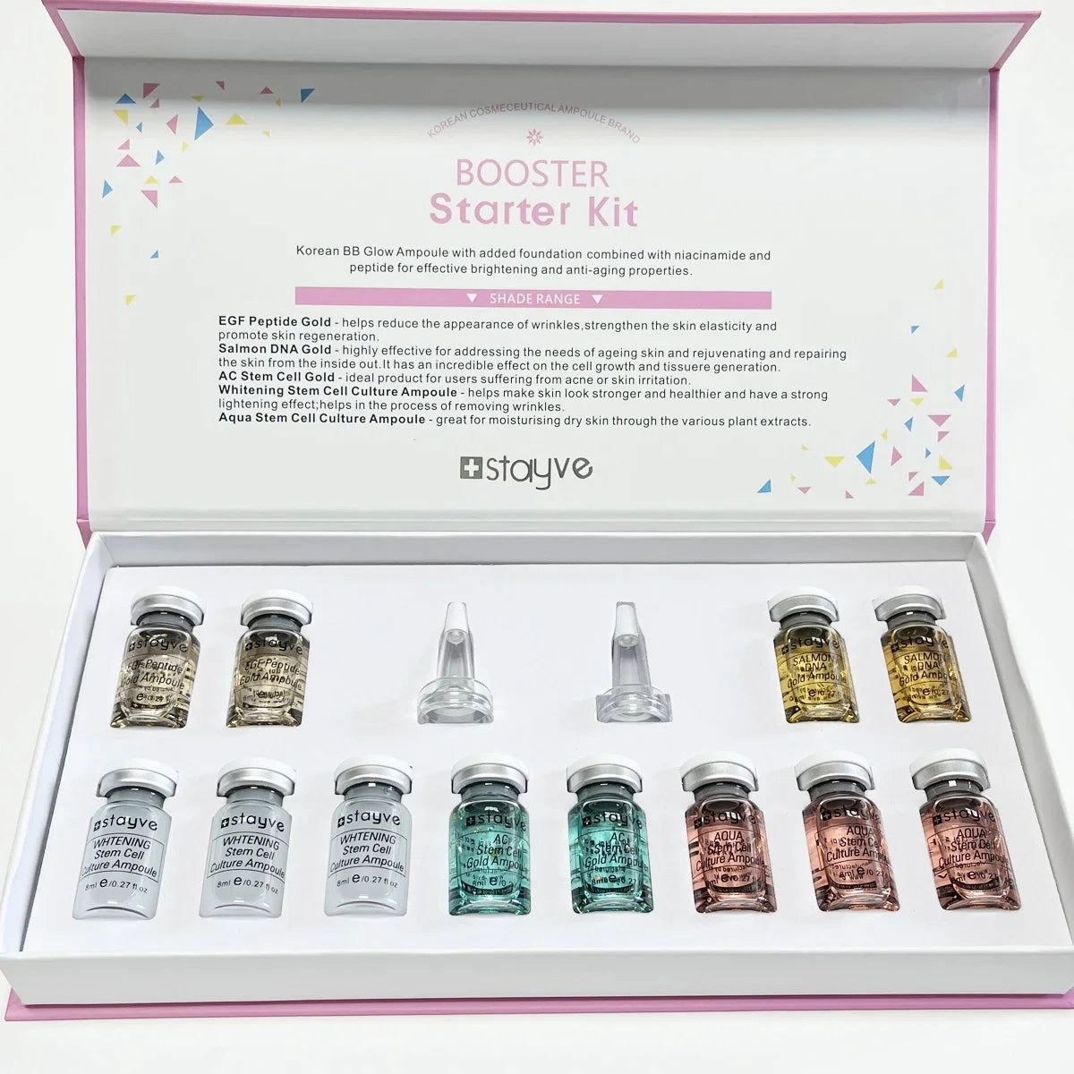 BB Cream CC Glow Beginner Starter Kit Whitening Liquid Foundation Hyaluronic Acid Serum Essence For Facial Skin Care Acne Beauty