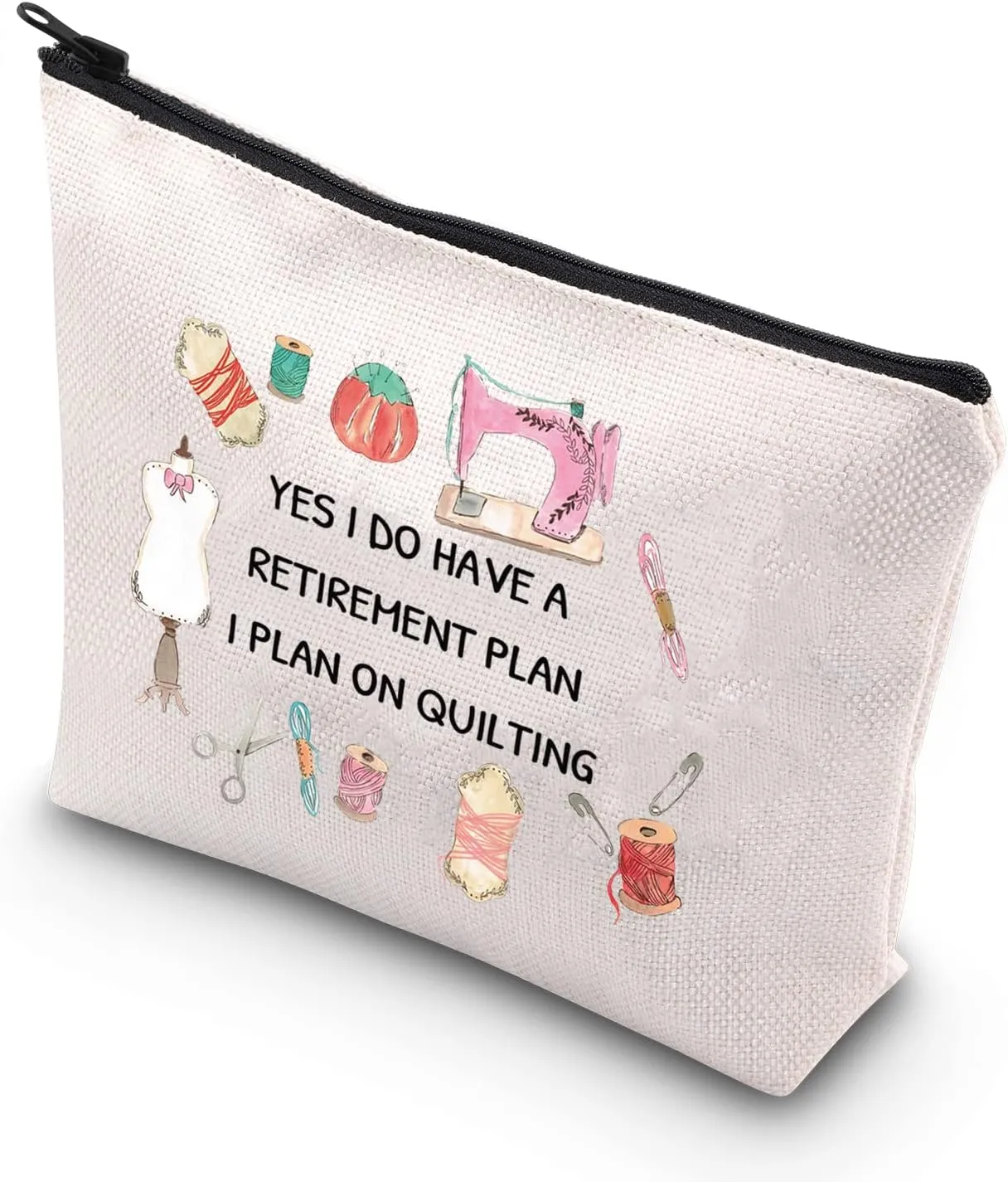 BDPWSS Cosmetic Case Multifunctional Travel Bag Makeup Bag Retirement Plan Color: Retirement Plan