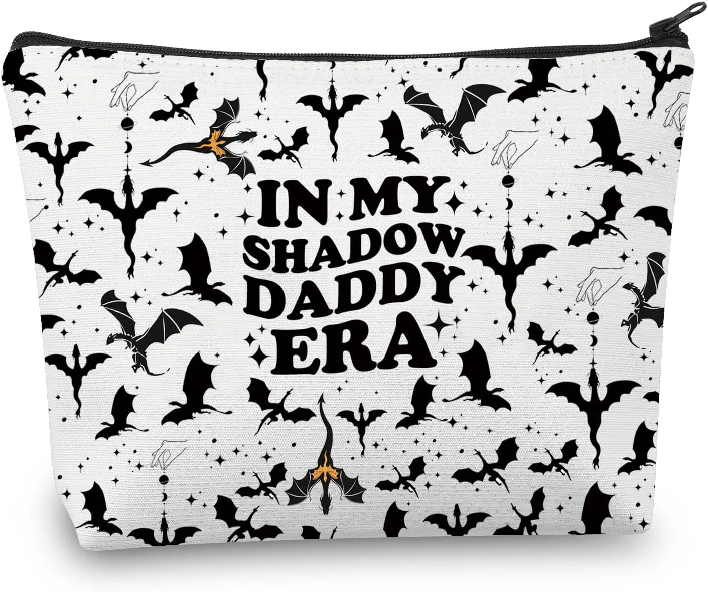 BDPWSS Fourth Book Makeup Bag Xaden Riorson Gift In My Shadow Daddy Era Gift Dragon Rider Gift Pedro P Fan Gift For Bookish (Shadow Daddy)