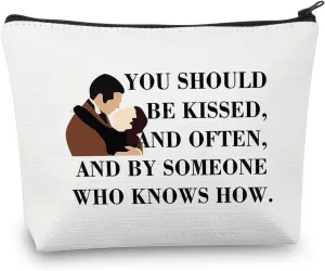 BDPWSS GWTW Inspired Makeup Bag You Should Be Kissed And Often By Someone Who Knows How Bookworm Gift (Kissed Often)