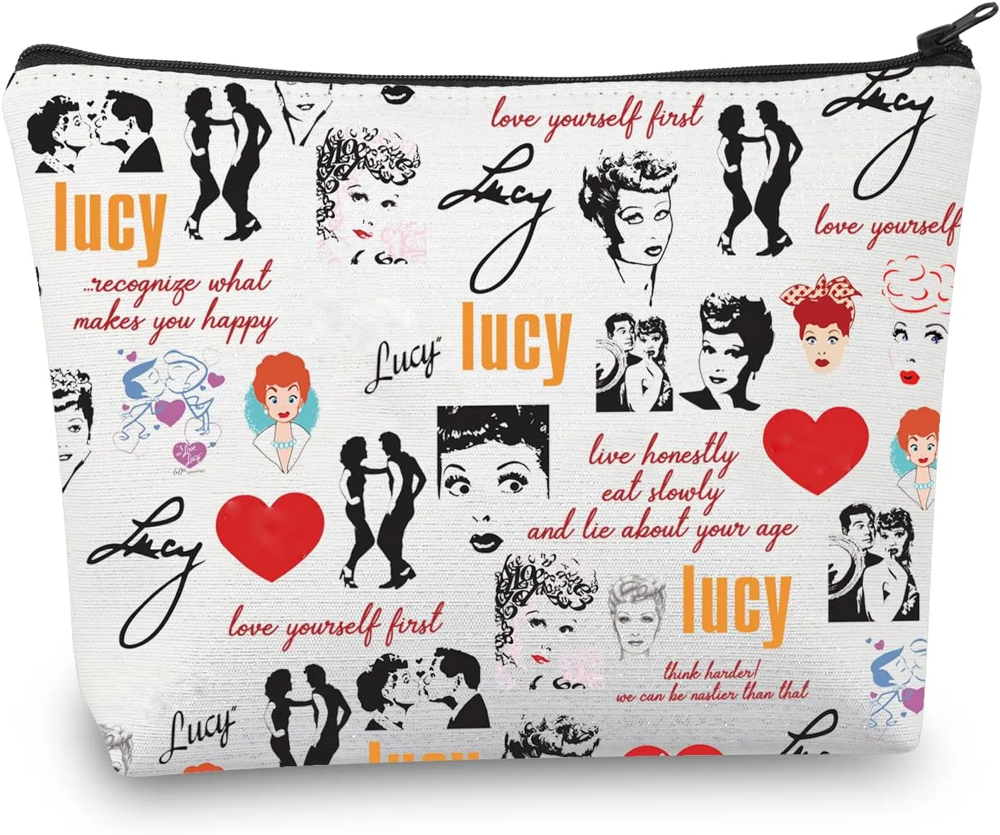 BDPWSS Lucy Makeup Bag Lucy TV Show Inspired Gift Lucy Fans Zipper Pouch Lucy Quote Gift (Lucy)