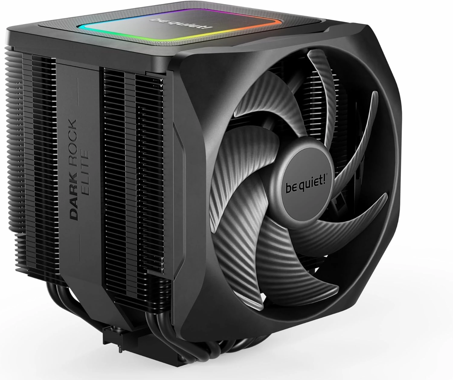 be quiet! Dark Rock Elite Air CPU Cooler | 2X Silent Wings 135mm PWM Fans | Speed Switch with 2 Modes | High-Performance Heat Pipes | Front Fan Rail System | Enhanced RAM Compatibility | BK037