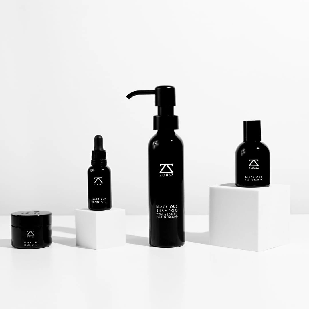 Beard Oil for Men, 100mL Refill Pouch - Black Oud (Growth Enhancer), Beard Care Essential, Moisturiser/Softener, Non-Greasy After Shaving Oil, Paraben-Free