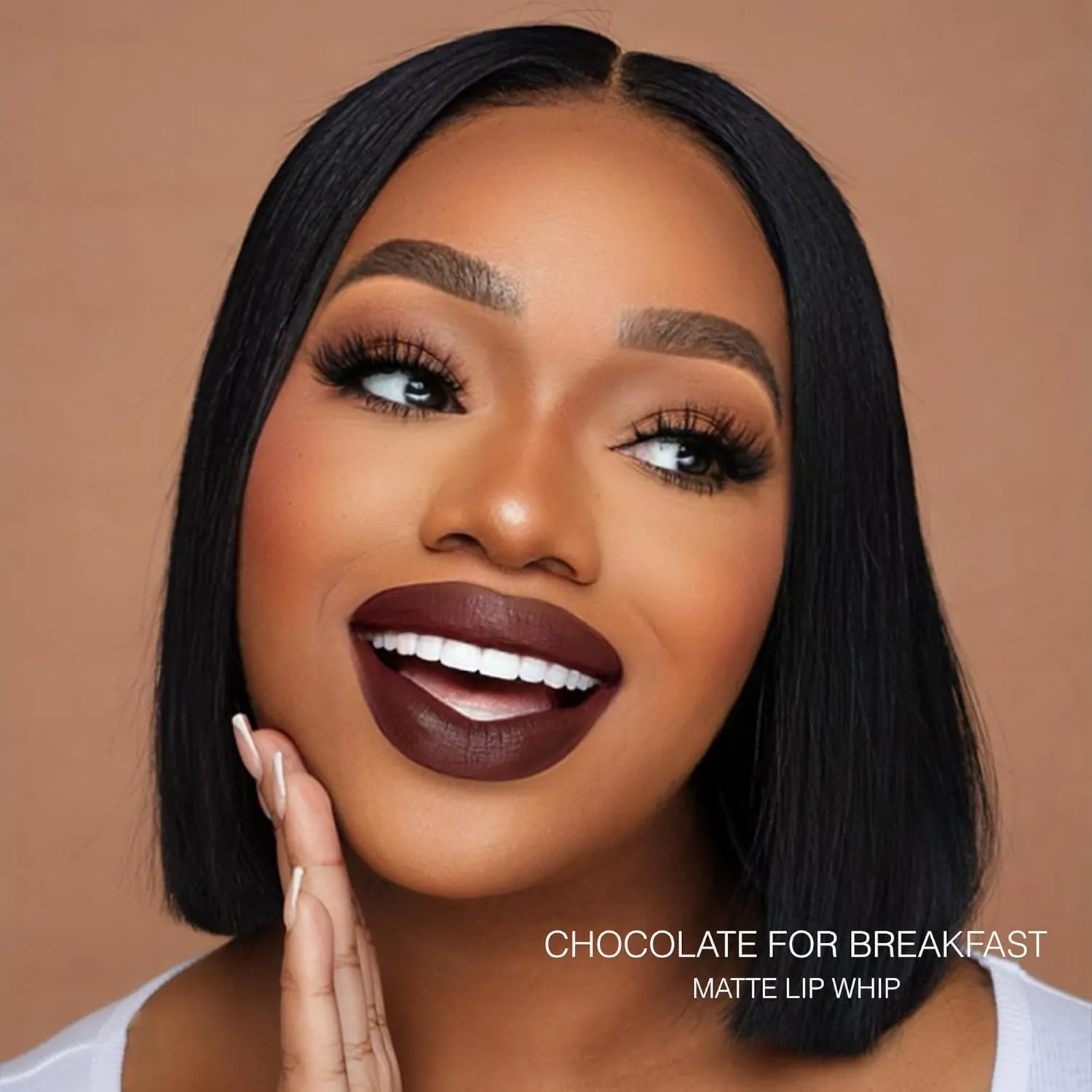 Beauty Bakerie Lip Whip Liquid Lipstick for Women, Waterproof Lip Gloss, Tint, Stain Long Lasting Hydrating Moisturizer, Matte or Metallic, 3.5mL, Chocolate for Breakfast