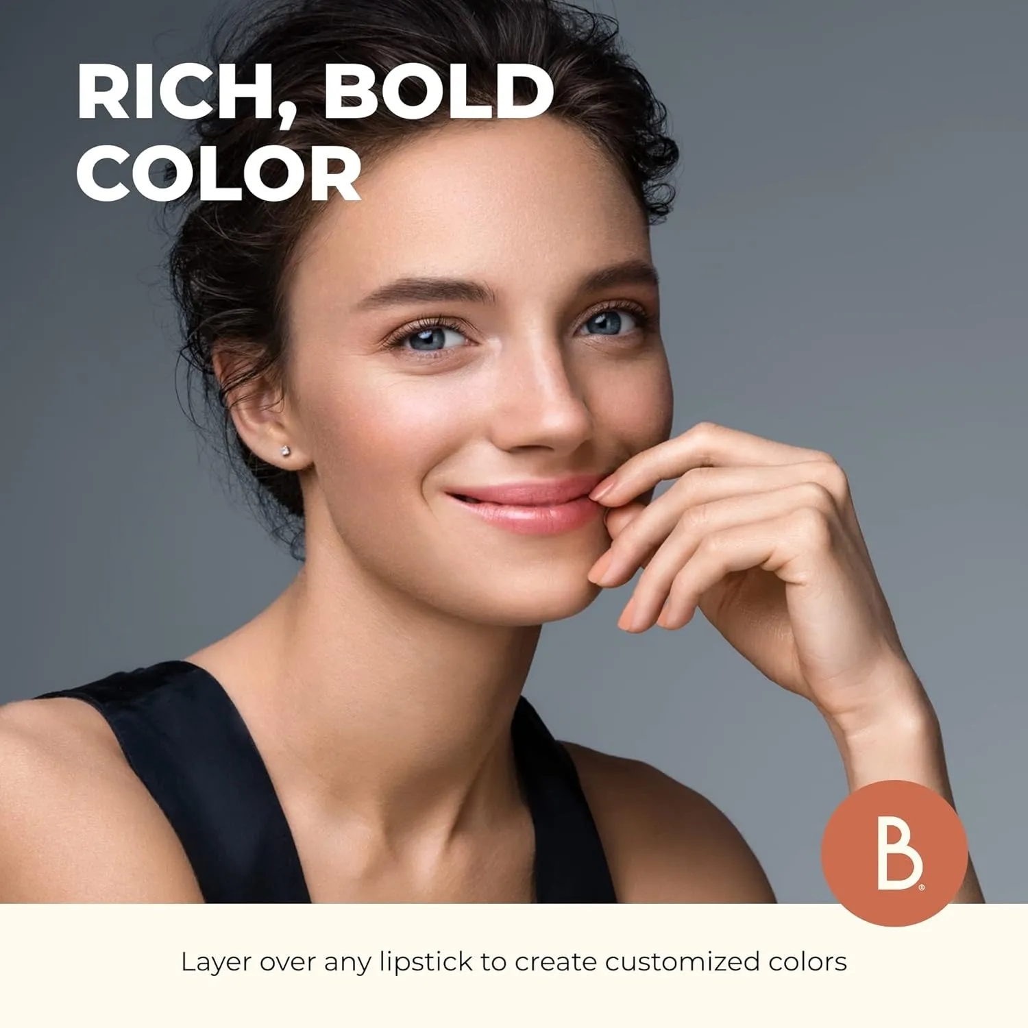 Beauty For Real Lip Gloss   Shine, Plumping High Shine Hydrating Gloss, Turned On, Sheer Lip Bite Nude, Light   Mirror, Cruelty Free, 0.15 fl oz