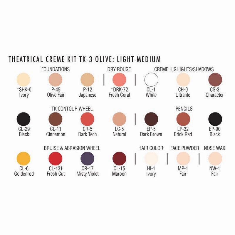 BEN NYE Student Theatrical Creme Makeup Kit
