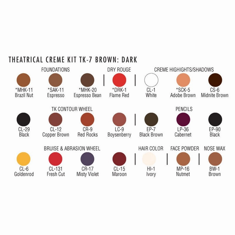 BEN NYE Student Theatrical Creme Makeup Kit