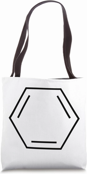 Benzene C6H6 Chemistry Science Molecule Tote Bag