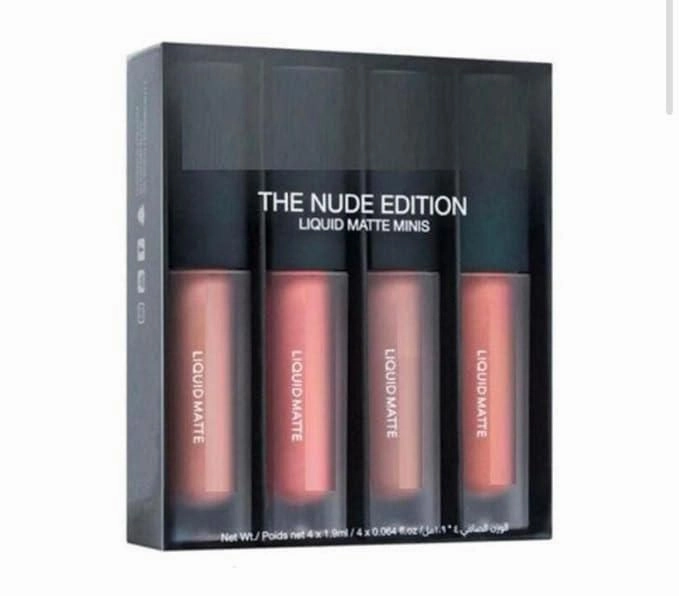 BERN Nude Red Edition – Liquid Lipstick Set (4 Shades | 16ml)