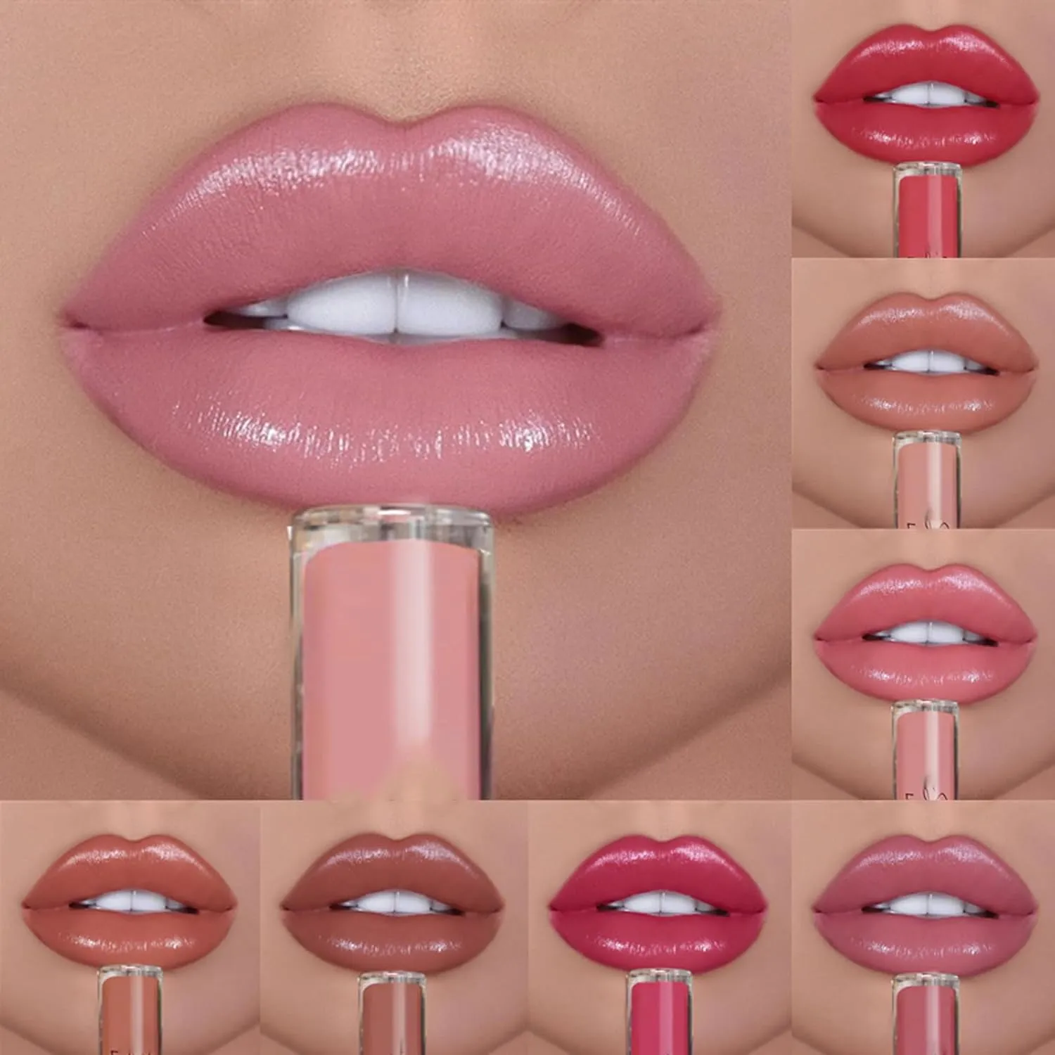 Beryse Lips Staining Lip Oil, 12 Colors Cream Texture Lipstick, Waterproof Creamy Lip Gloss, Long-Lasting Moisturizing Lips Gloss for All Skin (#9/10/11/12)