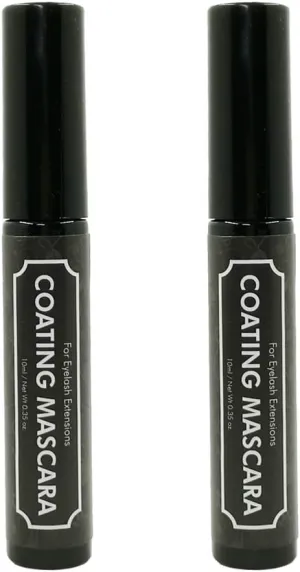 Black Lash Coating Essence Mascara Type Sealant 10ml for Eyelash Extension 2 Pack