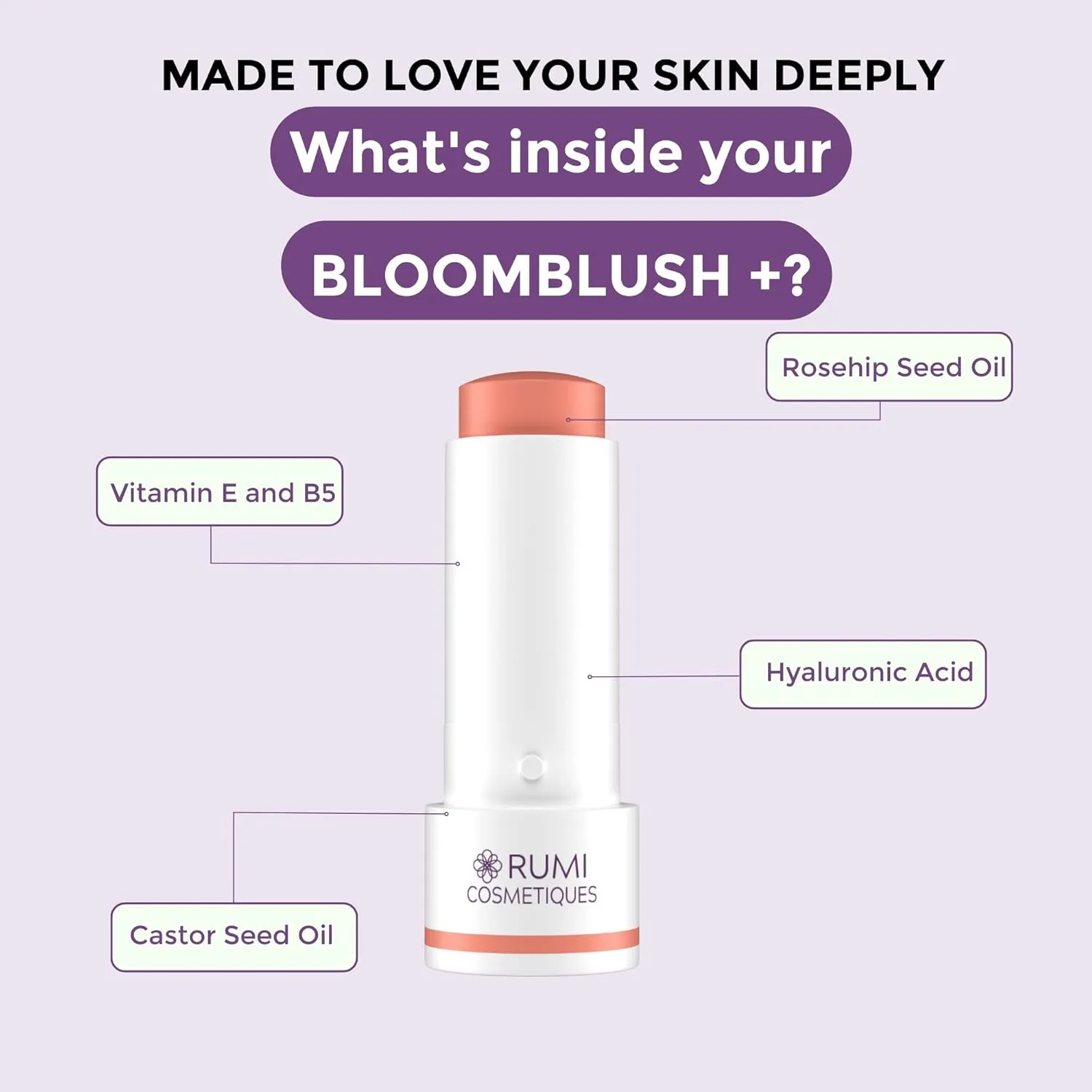 BloomBlush  Multipurpose Color Stick For Older Women - Blush, Lipstick & Contour in 1- Radiant, Healthy Glow & Nourishing Formula - For Sensitive Skin (Berry Kiss, Regular)