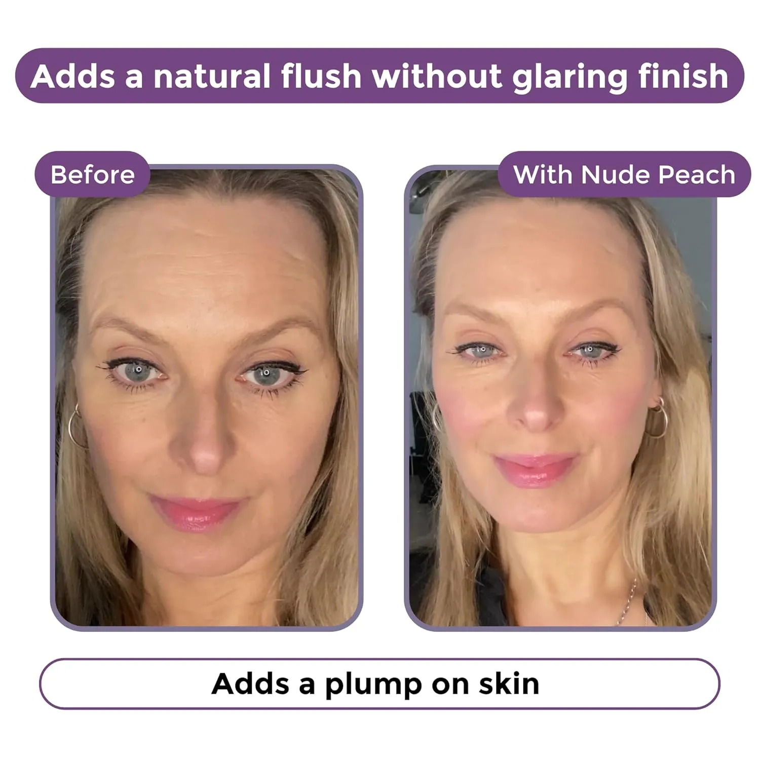 BloomBlush  Multipurpose Color Stick For Older Women - Blush, Lipstick & Contour in 1- Radiant, Healthy Glow & Nourishing Formula - For Sensitive Skin (Berry Kiss, Regular)