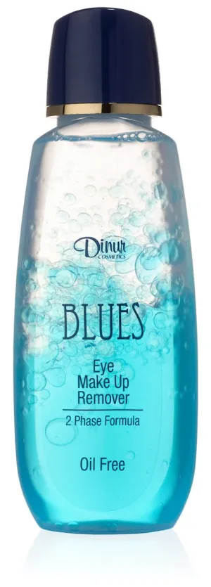 BLUES Eye Make Up Remover Oil Free Gentle Remover for Regular & Waterproof Makeup Rich with Chamomile Vitamin E Feels Fresh Clean and Relaxing 5.7 fl. oz. 170 ml.