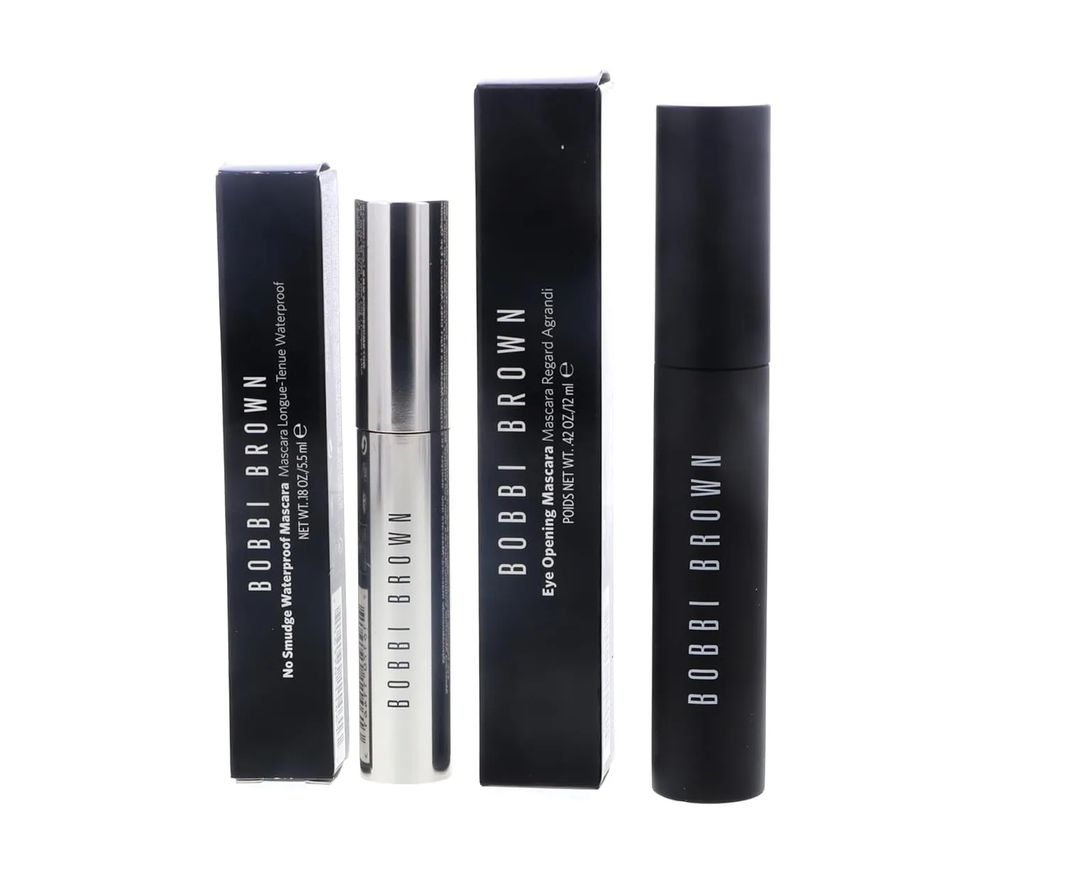 Bobbi Brown Lash Drama Duo Eye Opening and No Smudge Mascara - Full Sized Set