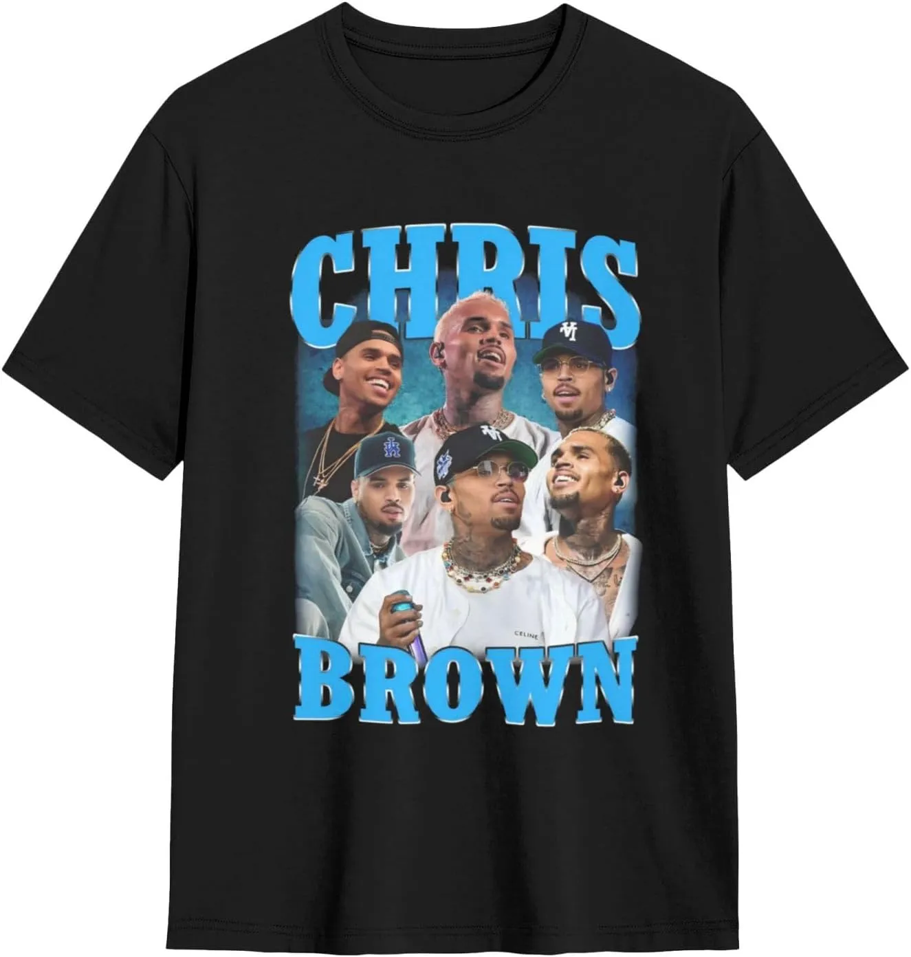 Breezy Xx 2025 Music Tour T-Shirts Unisexr Interestingtrendy Cotton Top Black