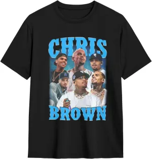 Breezy Xx 2025 Music Tour T-Shirts Unisexr Interestingtrendy Cotton Top Black