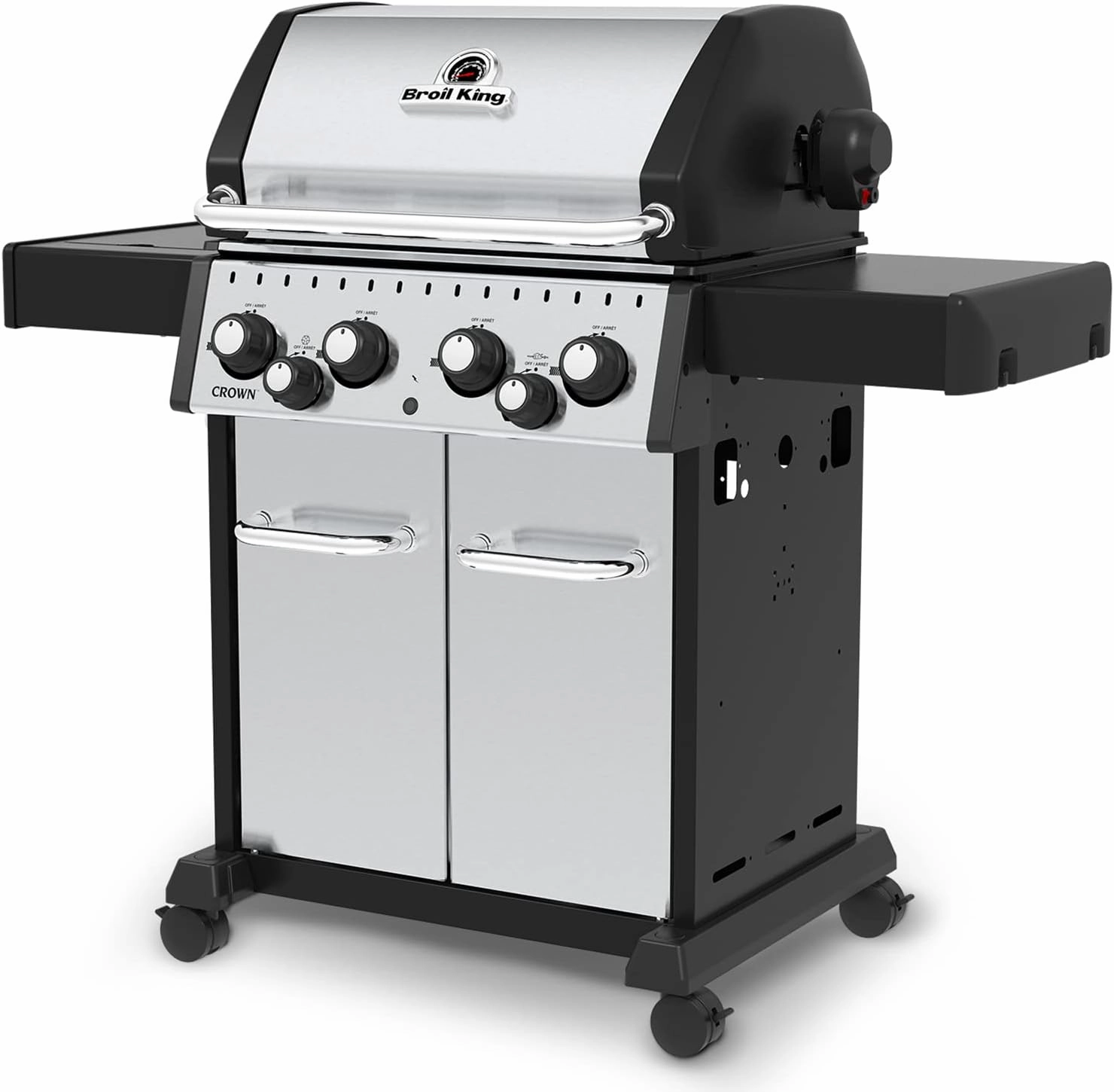 Broil King 865384 Crown S 490, Liquid Propane (LP), Stainless Steel, Black