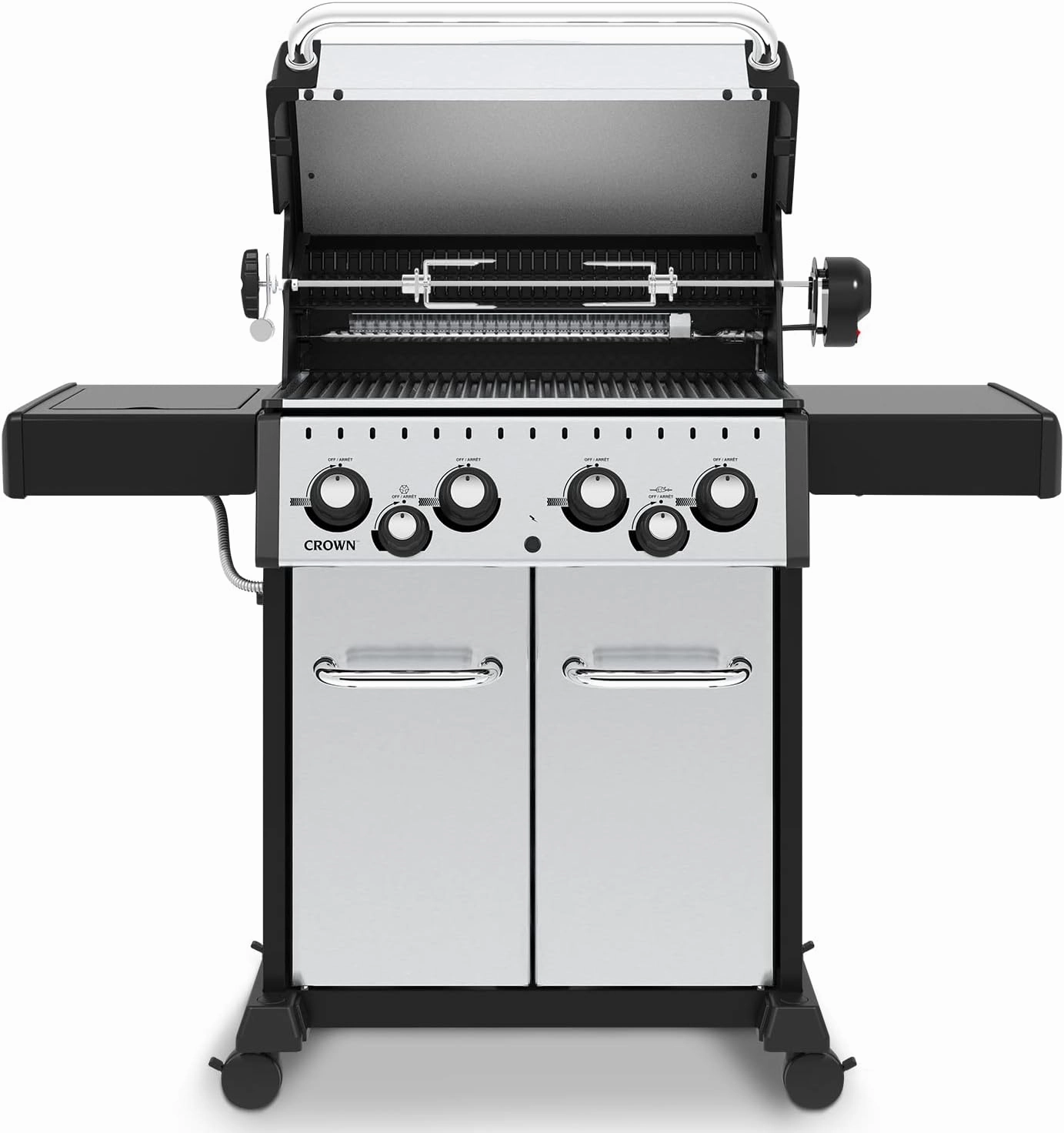 Broil King 865384 Crown S 490, Liquid Propane (LP), Stainless Steel, Black