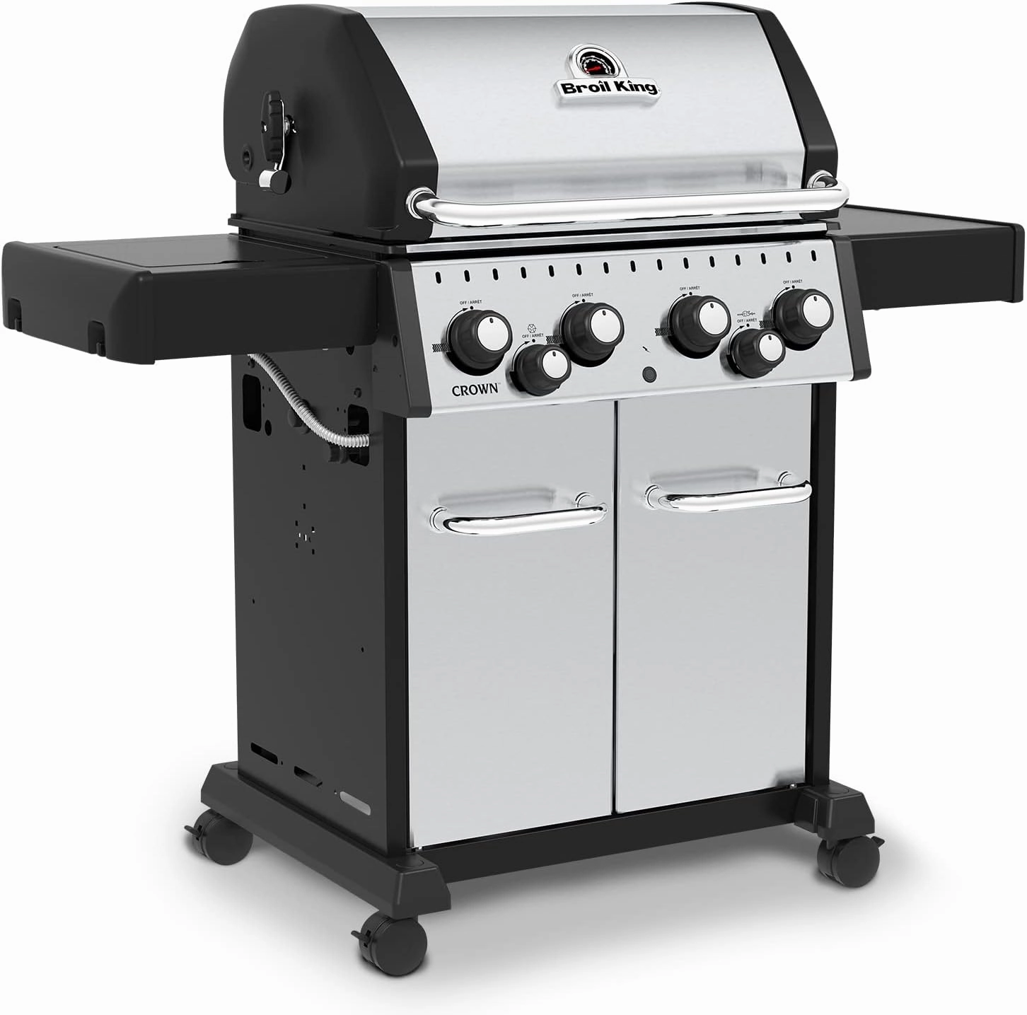 Broil King 865384 Crown S 490, Liquid Propane (LP), Stainless Steel, Black