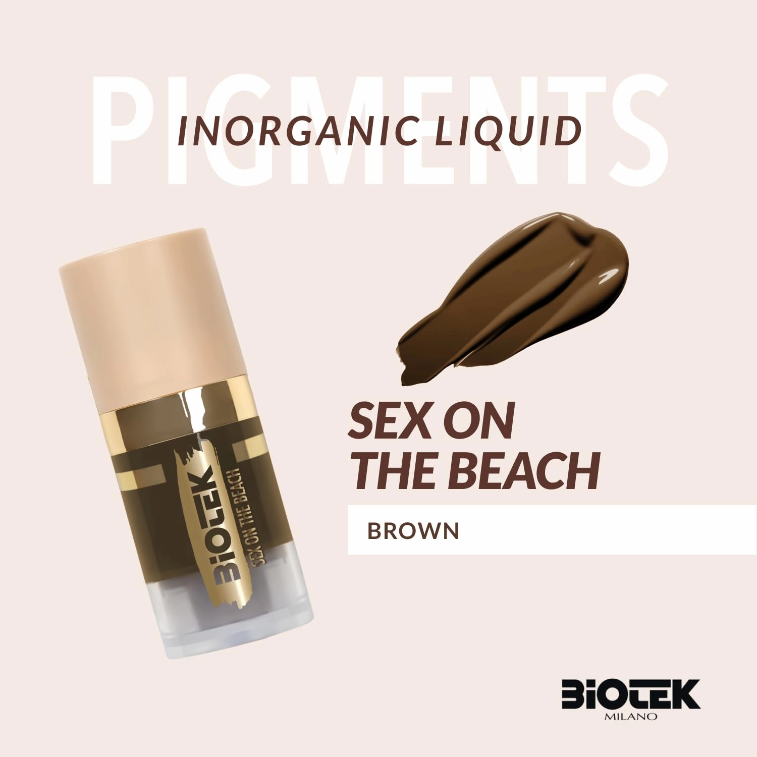 Brow pigments Inorganic Liquid - Made in Italy - Sex on the beach 0.24 Fl Oz (Pack of 1)