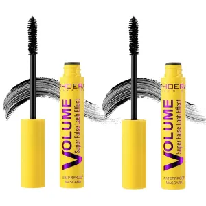 Bubble Mascara - Smudge-Proof, Clump-Proof, Waterproof Formula Creates Thick, Well-Defined Lashes and Enhances The Natural Look, Can be Layered to Boost Curl (2Pcs)