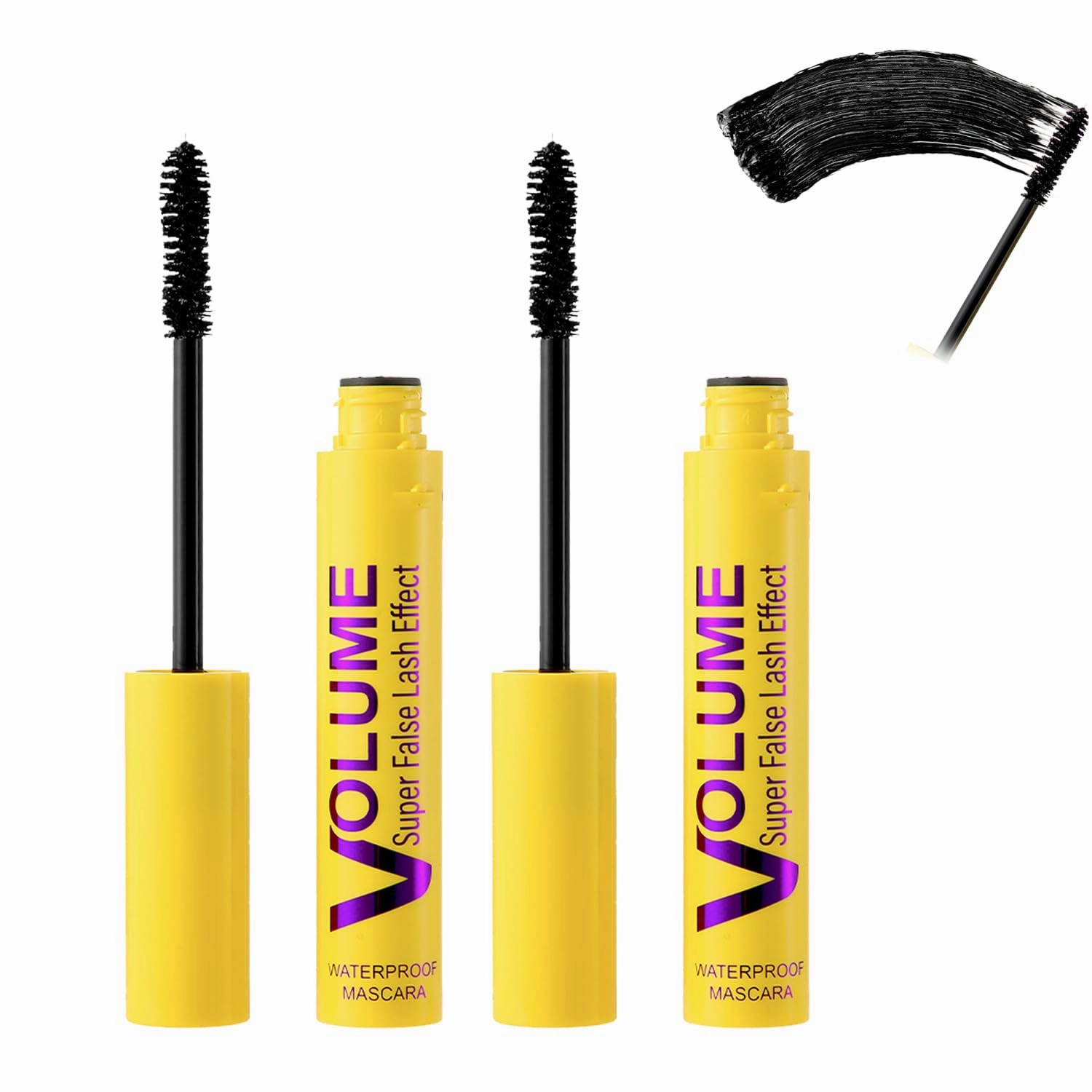 Bubble Mascara, Immediatie Bubble Mascara, Volume and Length Formula for Bold, Separated Lashes, Waterproof Long-Lasting, Can be Layered to Boost Curl (2pcs)