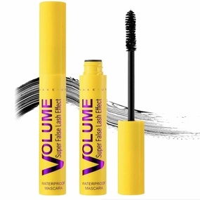 Bubble Mascara,Waterproof Smudge-Proof Long-Lasting Clump-Proof Mascara,Volume and Length Formula for Bold,Separated Well-Defined Lashes Enhances The Natural Look,Can be Layered to Boost Curl (2PCS)