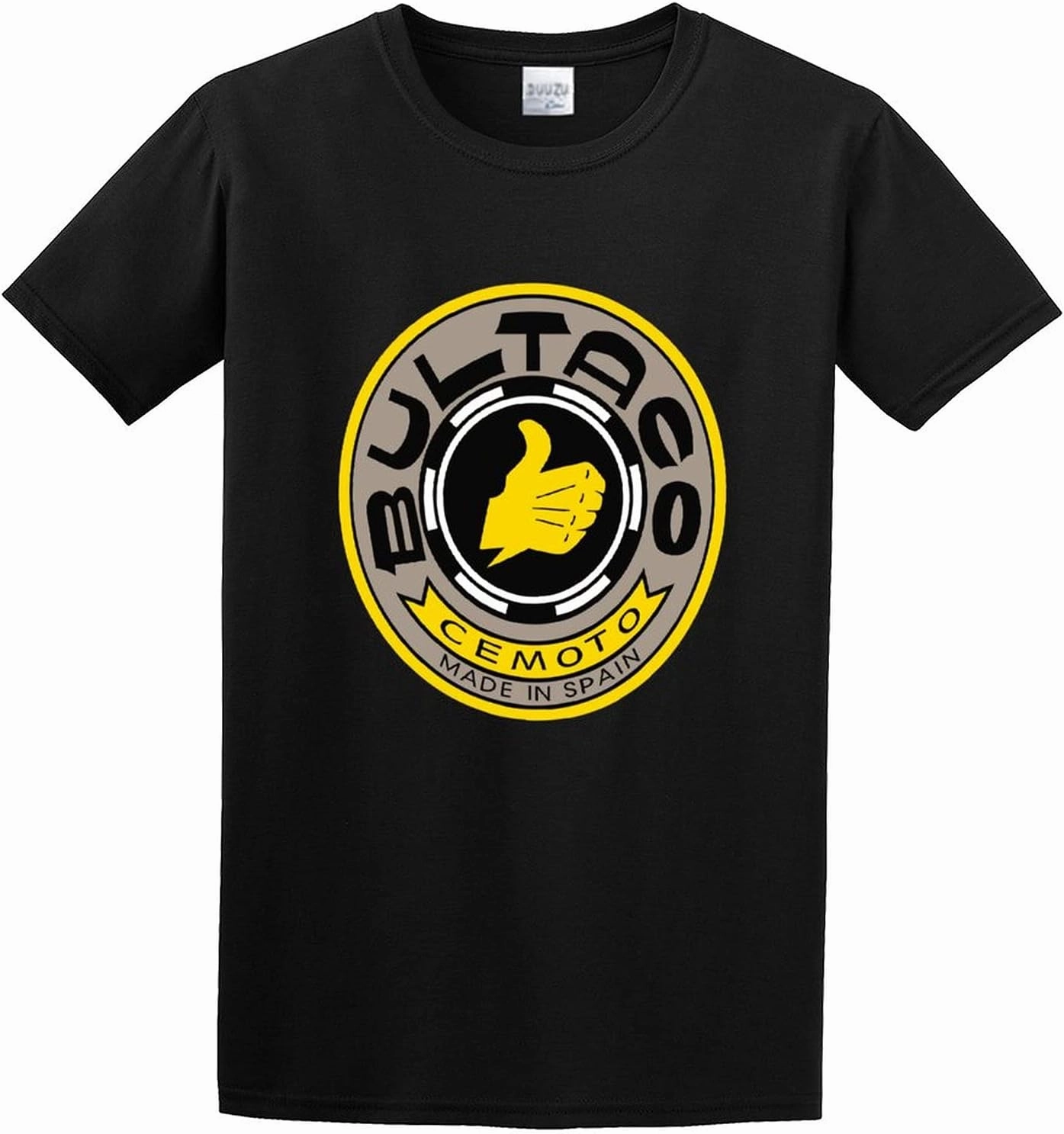 Bultaco Cemoto Motorcycle Unisex 100% Cotton Short-Sleeve T-Shirts Black