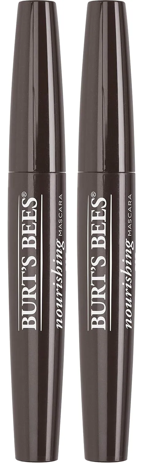 Burt's Bees 100% Natural Nourishing Mascara, Black Brown - 0.4 Ounce (Pack of 2)