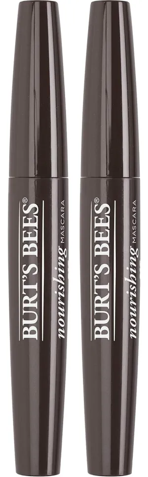 Burt's Bees 100% Natural Nourishing Mascara, Black Brown - 0.4 Ounce (Pack of 2)