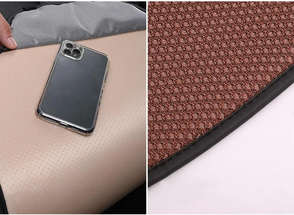 Car Seat Cushion for Cupra Born 2021 2022 2023 2024, Driver Seat Cushion Car Seat Pad with Non Slip Bottom Comfort Seat Protector Pad,Brown