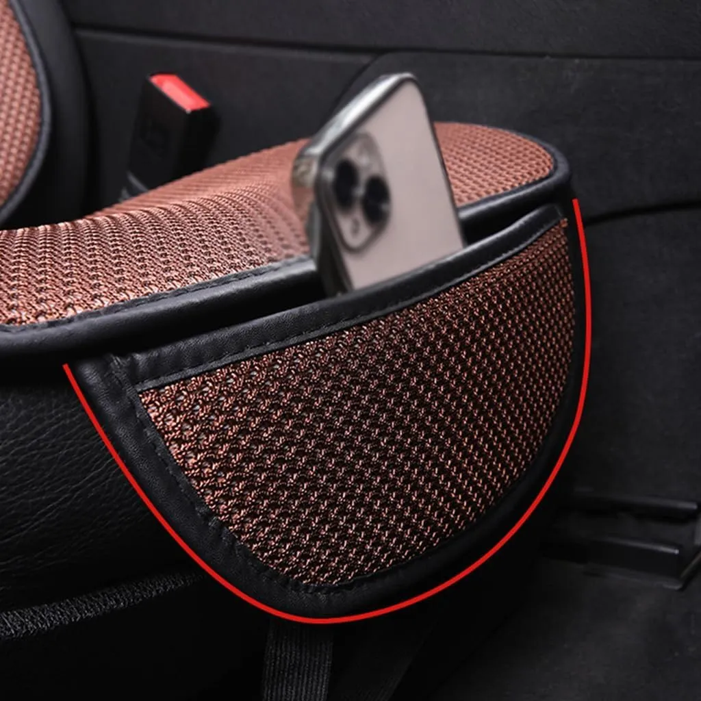 Car Seat Cushion for Cupra Born 2021 2022 2023 2024, Driver Seat Cushion Car Seat Pad with Non Slip Bottom Comfort Seat Protector Pad,Brown