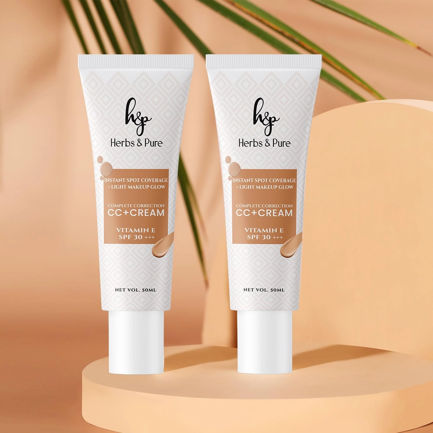 CC  Cream SPF30PA    with Vitamin E|Instant Spot Coverage, Light Makeup Glow|Tinted moisturizer|Lightweight| 50ml, Pack of 2 (Buy 2 Quantity Get 1 Quantity Free)