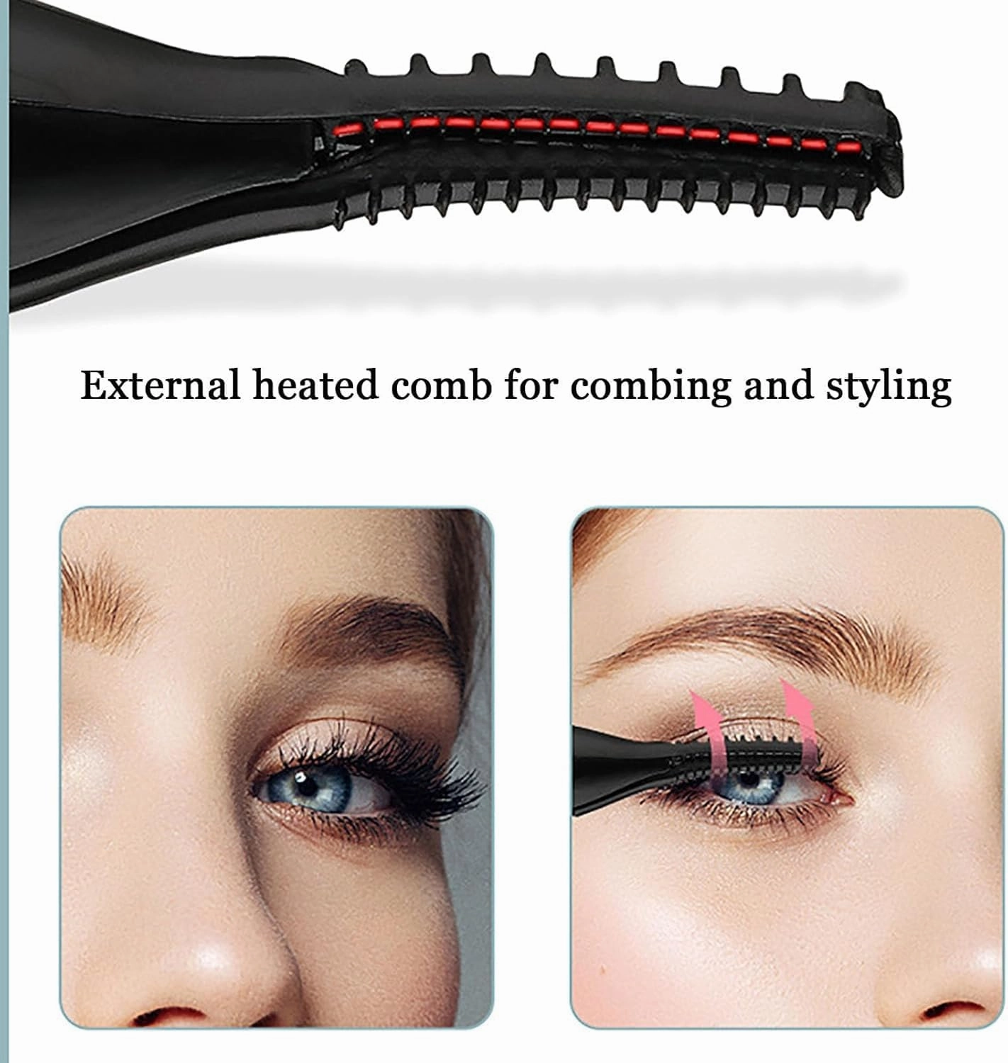 Certainly Eyelash Curler, Portable Heated Eyelash Curler for Women, Electric Eyelash Curler Heated, 3 Temperature Adjustments Electric Lash Curler, Mini USB Rechargeable Finalize Eyelash Tool (White)