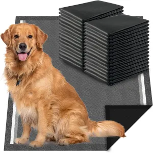 Charcoal Dog Pee Pads Extra Large 28“x34”, Puppy Pads XL 30 Count, Disposable Urine Bed Sheets for Doggy, X-Large Potty Piddle Underpads, Training Liners for Housebreaking
