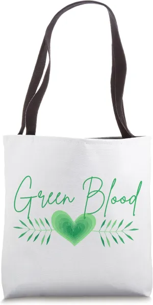 Chlorophyll Green Blood Tote Bag