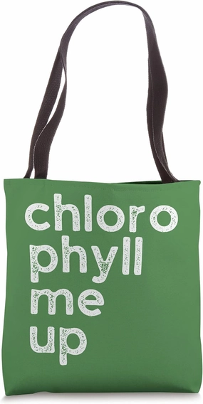 Chlorophyll Pun- Health Trend- Liquid Chrolophyll Funny Joke Tote Bag