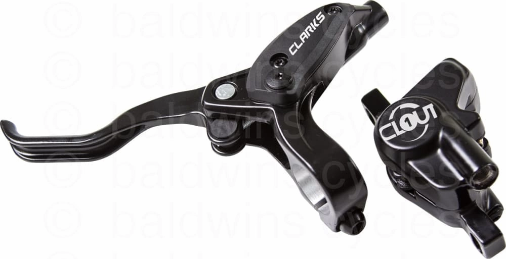 Clarks Clout 1 Hydraulic Front & Rear Disc Brake in Black 160mm