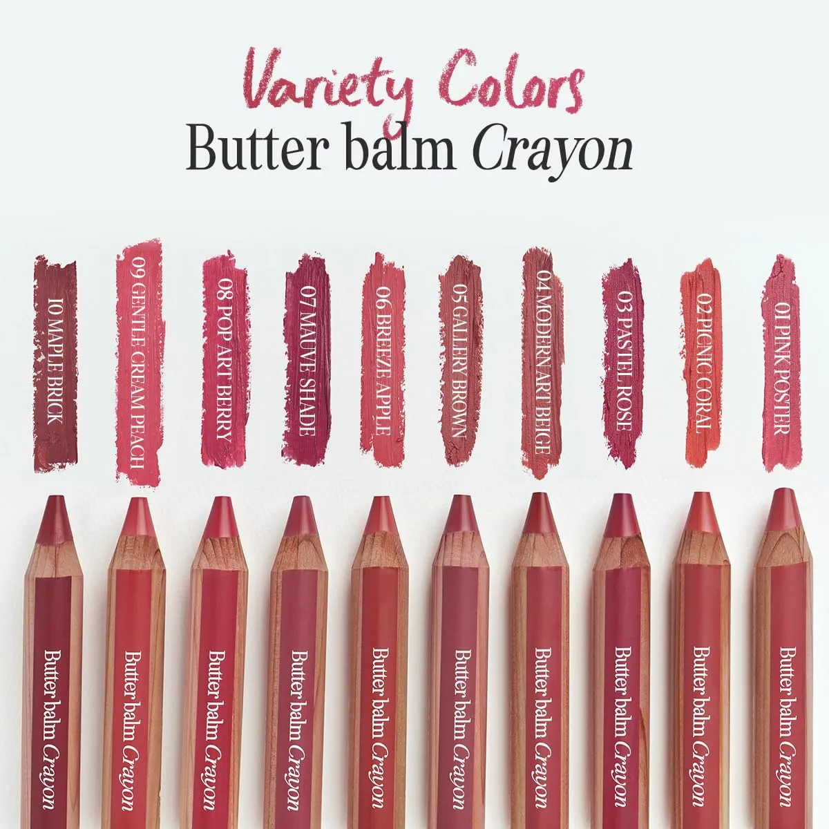 CLIO Butter Balm Crayon, 2-in-1 Lip and Cheek Tint, Buildable Lightweight Cream Blush, Crayon Lipstick Makeup (008 POP-ART BERRY, One Size)