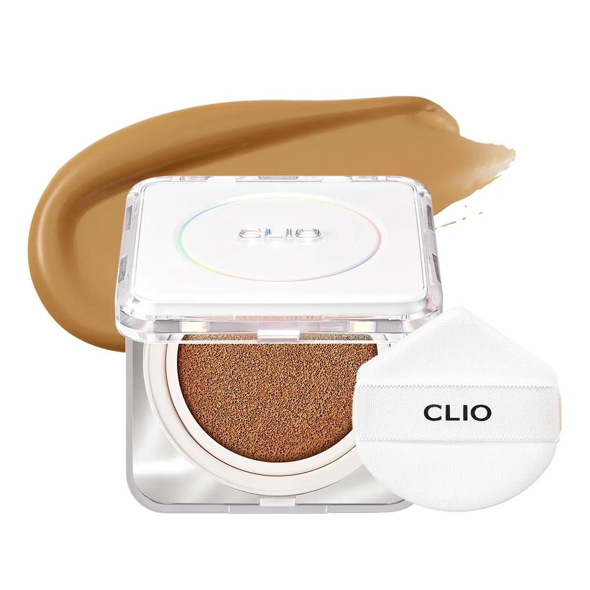 CLIO Kill Cover Founwear Cushion The Original – Korean Makeup, Full High Coverage, Airy Satin Finish, Skin Fit, 32W ALMOND