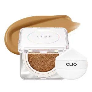 CLIO Kill Cover Founwear Cushion The Original – Korean Makeup, Full High Coverage, Airy Satin Finish, Skin Fit, 32W ALMOND
