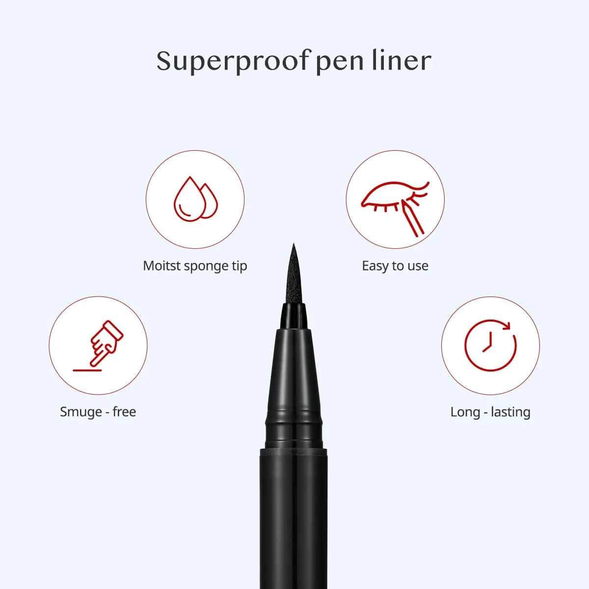 CLIO Waterproof Pen Liquid Eye Liner, Precision Tip, Long Lasting, Smudge-Resistant, High-Intensity Color (001 BLACK (NEW))