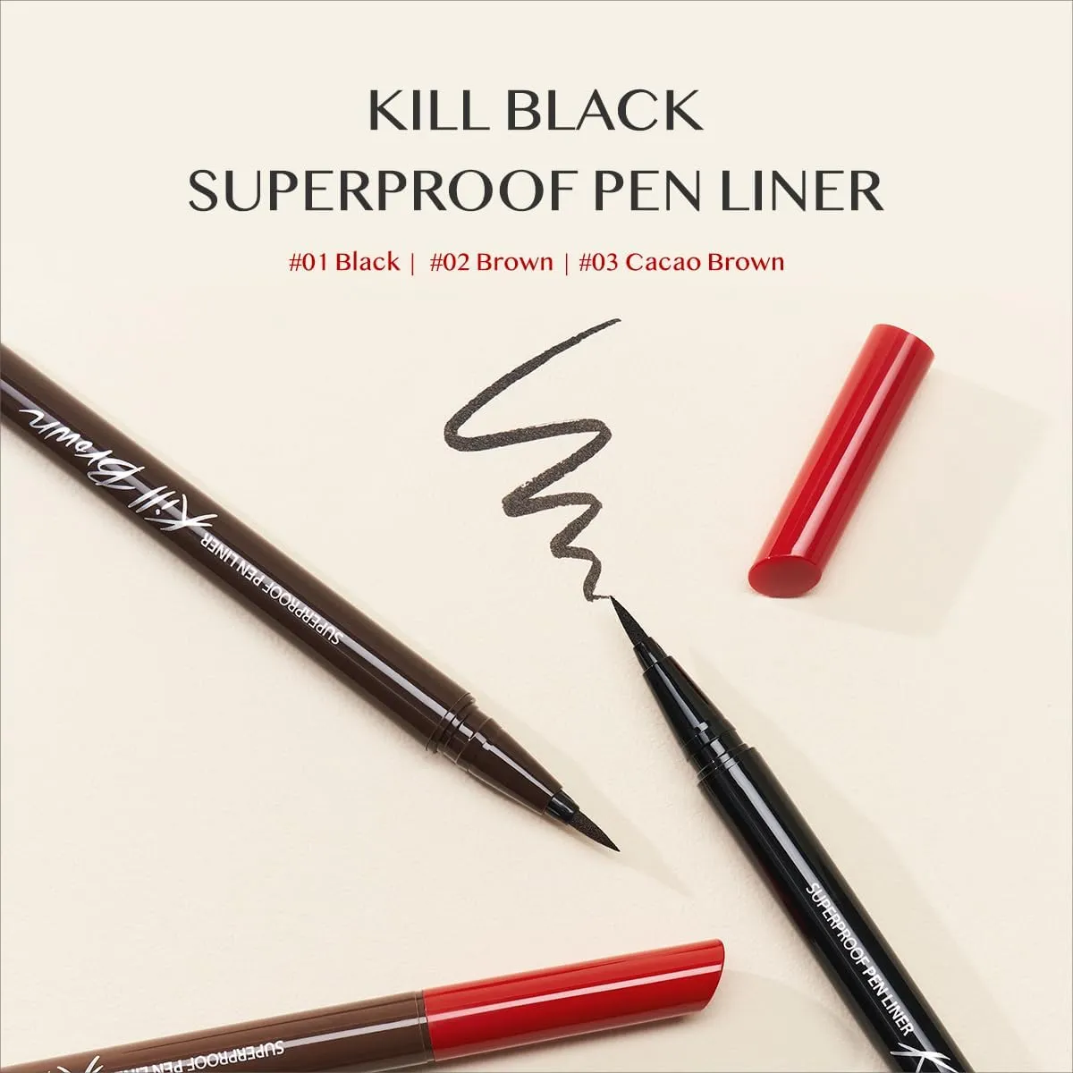 CLIO Waterproof Pen Liquid Eye Liner, Precision Tip, Long Lasting, Smudge-Resistant, High-Intensity Color (001 BLACK (NEW))