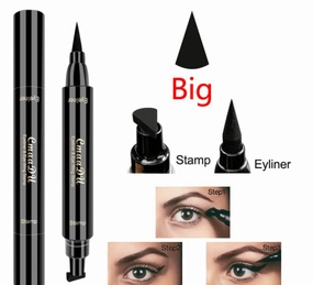 CmaaDu Liquid Eyeliner Black with Double-Headed Stamps