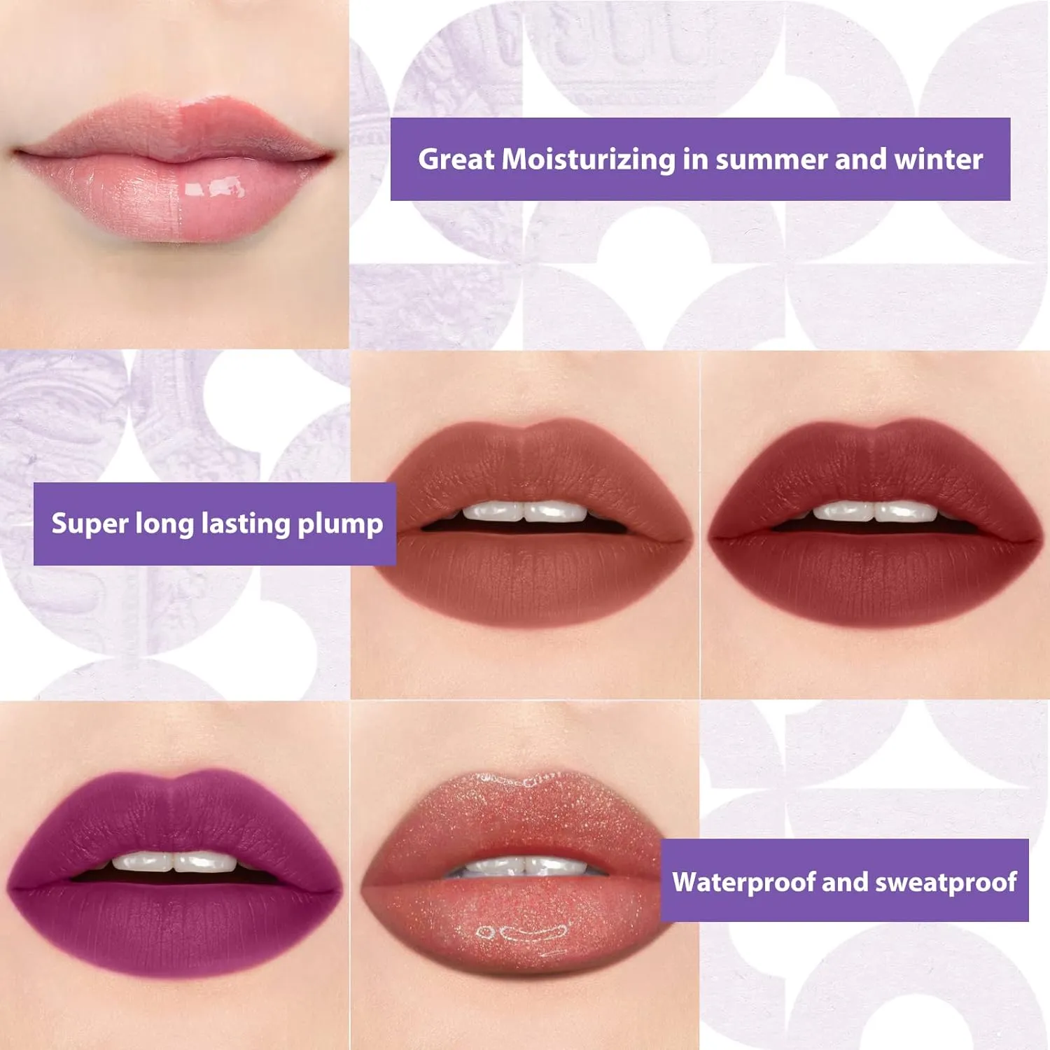 Color Nymph Beginner Makeup Set for Teens, Full Kit with Exquisite Purple Box, Non-Toxic, Includes Eyeshadow Palettes, Mascara, Lipstick, Makeup Set Brushes