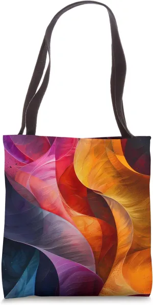 Colorful Abstract Liquid Surface Formations, A Liquid Tote Bag